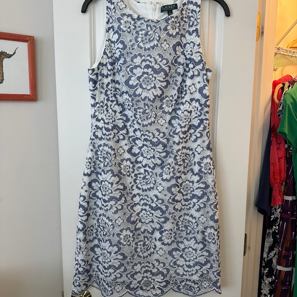 Ralph lauren sleeveless lace dress